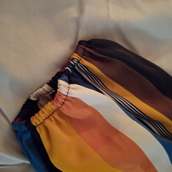 INC International Concepts Women's Multicolor Striped Wrap Blouse - Picture 5 of 7